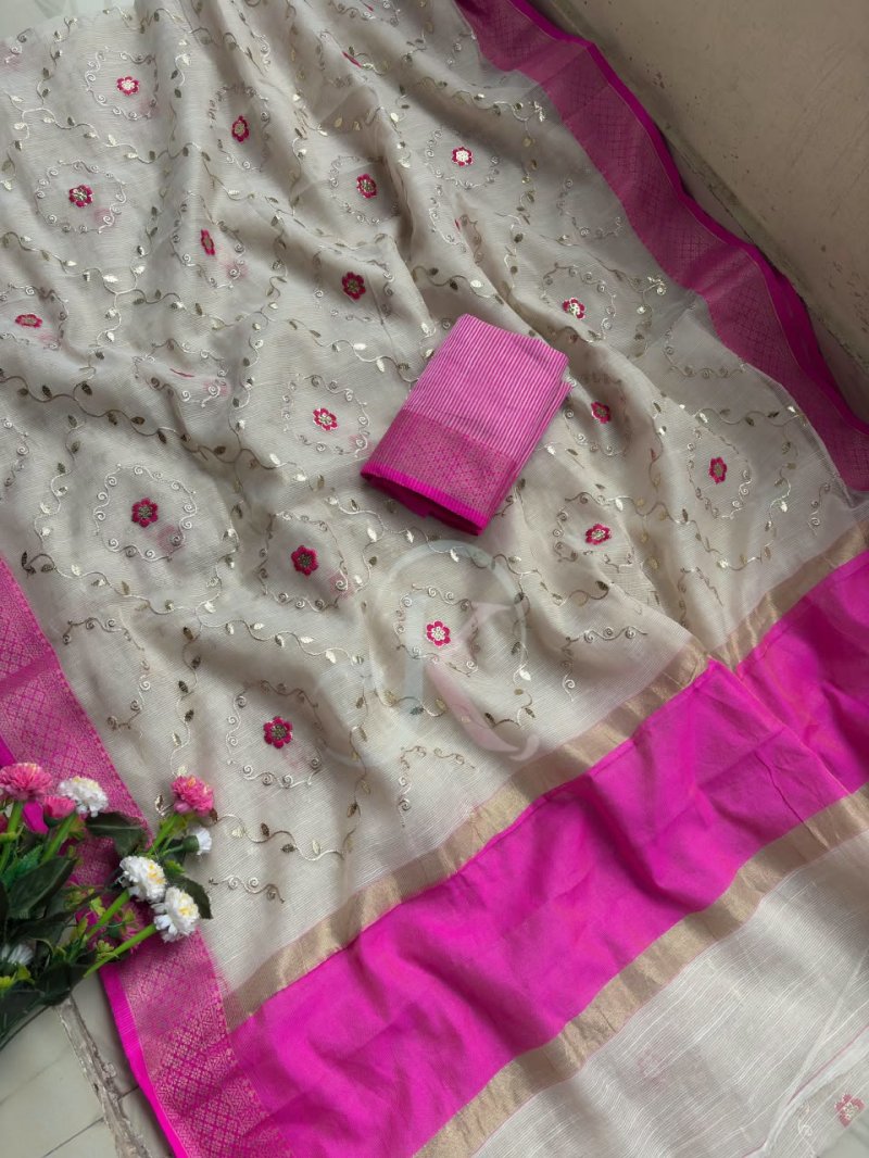 Jk 438 Soft Kota Doriya Work Saree